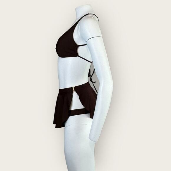 NWT | Forplay | 3-Piece Bikini Set | Brown | Medium - Picture 2 of 16